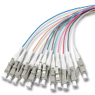 LC Fiber optic pigtails 12 pack multimode