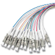 LC Fiber optic pigtails multi color