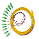 LC/APC fiber optic pigtail jacketed single mode