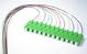 SC/APC Fiber optic pigtail 12 pack multi color