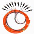 FC fiber optic pigtail jacketed multimode 